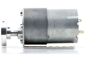 37D&nbsp;mm gearmotor (without encoder) with L-bracket and 6mm universal mounting hub. (1)