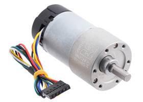 50:1 Metal Gearmotor 37Dx70L mm with 64 CPR Encoder (Helical Pinion).