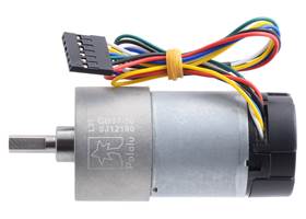 50:1 Metal Gearmotor 37Dx70L mm with 64 CPR Encoder (Helical Pinion). (1)