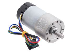 70:1 Metal Gearmotor 37Dx70L mm with 64 CPR Encoder (Helical Pinion).