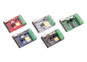 Tic T500, T834, T825, T249, and 36v4 USB Multi-Interface Stepper Motor Controllers.