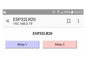 esp32lr20 webpage