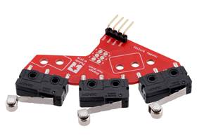 Left Bumper Switch Assembly for Romi/TI-RSLK MAX (Through-Hole Pins Soldered). (2) (2)