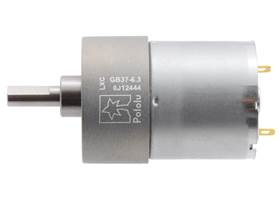 6.3:1 Metal Gearmotor 37Dx50L mm 12V (Helical Pinion). (1)