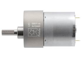 10:1 Metal Gearmotor 37Dx50L mm 12V (Helical Pinion). (1)