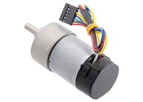 6.3:1 Metal Gearmotor 37Dx65L mm 12V with 64 CPR Encoder (Helical Pinion). (2) (2)