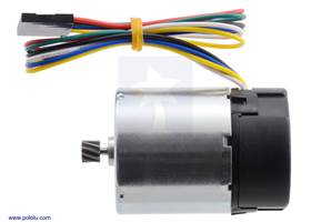 Motor with 64 CPR Encoder for 37D mm Metal Gearmotors (No Gearbox, Helical Pinion). (1)