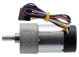 19:1 Metal Gearmotor 37Dx68L mm with 64 CPR Encoder (Helical Pinion). (1)
