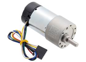 70:1 Metal Gearmotor 37Dx70L mm with 64 CPR Encoder (Helical Pinion).
