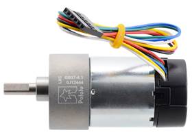 6.3:1 Metal Gearmotor 37Dx65L mm with 64 CPR Encoder (Helical Pinion). (1)