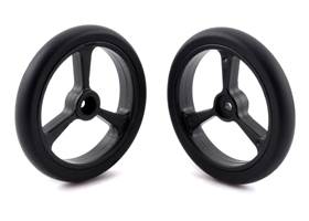 Pololu Wheel for Micro Servo Splines (20T, 4.8mm) &#8211; 40x7mm, Black, 2-Pack.