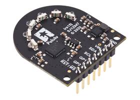 3-Channel Wide FOV Time-of-Flight Distance Sensor for TI-RSLK MAX Using OPT3101 with male header pins soldered.