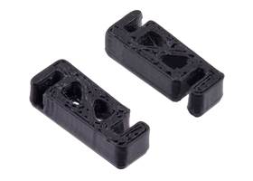 3D-printable clip set (not included) for mounting the OPT3101 distance sensor module on a TI-RSLK MAX.