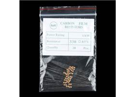 Resistor 330 Ohm 1/6 Watt PTH - 20 pack (2)