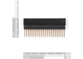 Extended GPIO Female Header - 2x20 Pin (13.5mm/9.80mm) (2)