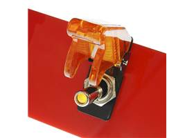 Toggle Switch and Cover - Illuminated (Red) (2)