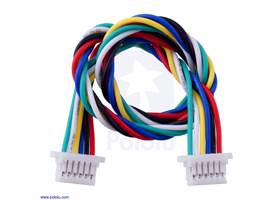 6-Pin Female-Female JST SH-Style Cable 25cm.