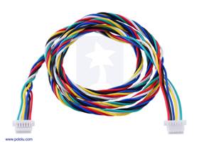 6-Pin Female-Female JST SH-Style Cable 63cm.