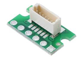 Breakout for JST SH-Style Connector, 6-Pin Male Top-Entry.