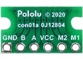 Breakout for JST SH-Style Connector, 6-Pin Male (Top-Entry or Side-Entry), bottom view.