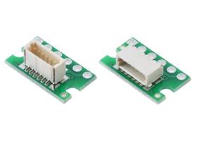 Top-Entry and Side-Entry Breakout Boards for JST SH-Style Connectors, 6-Pin Male.