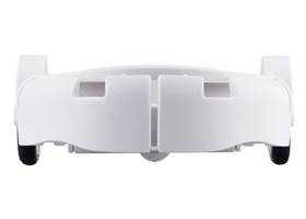 3pi+ Chassis Kit, front view, assembled with Micro Metal Gearmotors (motors not included). (1)