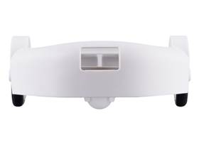 3pi+ Chassis Kit, rear view, assembled with Micro Metal Gearmotors (motors not included). (1)