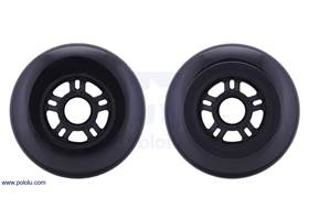 Both sides of the scooter/skate wheel 100x24mm – black