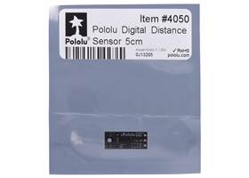 Standard packaging for the Pololu Digital Distance Sensor 5cm.