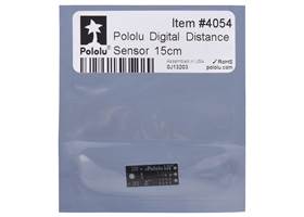 Standard packaging for the Pololu Digital Distance Sensor 15cm.