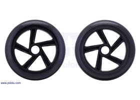 Both sides of the scooter/skate wheel 144x29mm – black