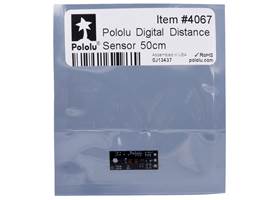 Standard packaging for the Pololu Digital Distance Sensor 50cm.