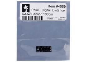 Standard packaging for the Pololu Digital Distance Sensor 100cm.