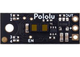 Pololu Distance Sensor with Pulse Width Output, 130cm Max, top view.