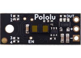 Pololu Distance Sensor with Pulse Width Output, 300cm Max, top view.