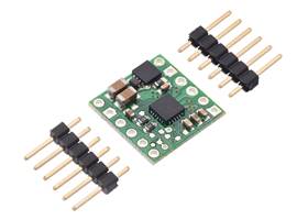 DRV8256P Single Brushed DC Motor Driver Carrier with included headers.