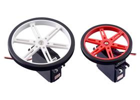 Compatible servo wheels are available separately for the SpringRC SM-S4303R Continuous Rotation Servo.