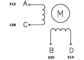 Bipolar stepper motor wiring diagram.