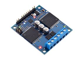 Qik 2s15v9 dual serial motor controller with included hardware soldered in place.
