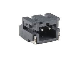 JST Right-Angle Connector - SMD 2-Pin (Black)