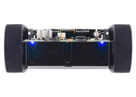 Assembled Zumo 32U4 OLED robot, back view.