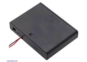 6-AA battery holder, enclosed with switch. (1)