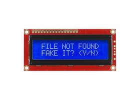 Basic 16x2 Character LCD - Yellow on Blue 5V