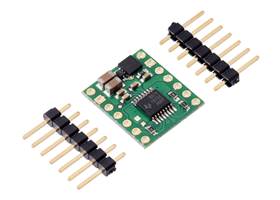 DRV8874/DRV8876 Single Brushed DC Motor Driver Carrier with included headers.