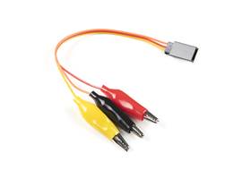 Servo to Alligator Clip Cable - Shrouded