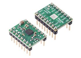 DRV8434S SPI Stepper Motor Driver Carrier, 2A Max. Current Limit with included header pins soldered.