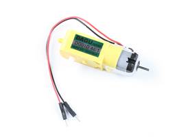 Hobby Gearmotor - 140 RPM, Male Connectors (Single)