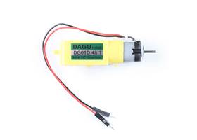 Hobby Gearmotor - 140 RPM, Male Connectors (Single) (2)