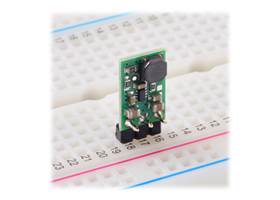 Step-Up Voltage Regulator U3V16Fx in a breadboard.