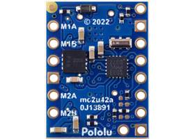 Motoron M2U256 Dual Serial Motor Controller, bottom view.